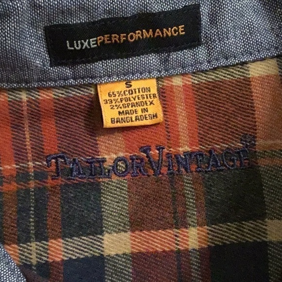 Tailor Vintage soft flannel shirt for men. Size small. Stretch, fast dry. 🔥NEW - Picture 6 of 12